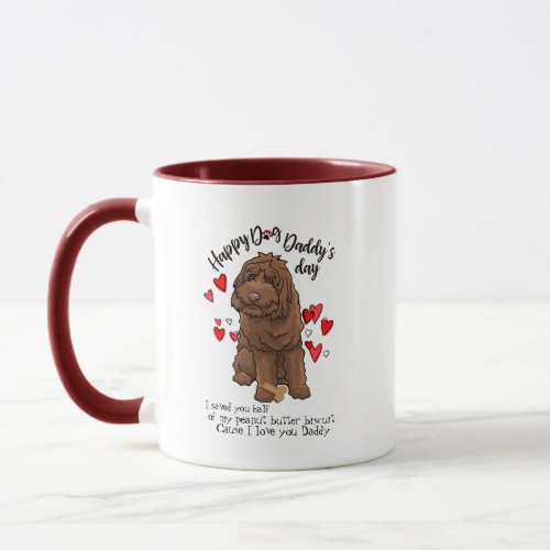 Happy Fathers Day from your Labradoodle Dog Mug