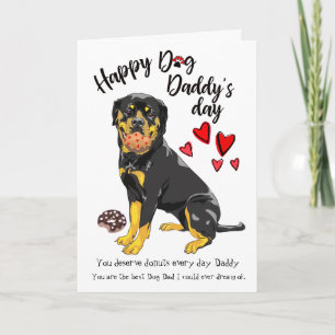 Happy Father's Day from your Loving Rottweiler Card