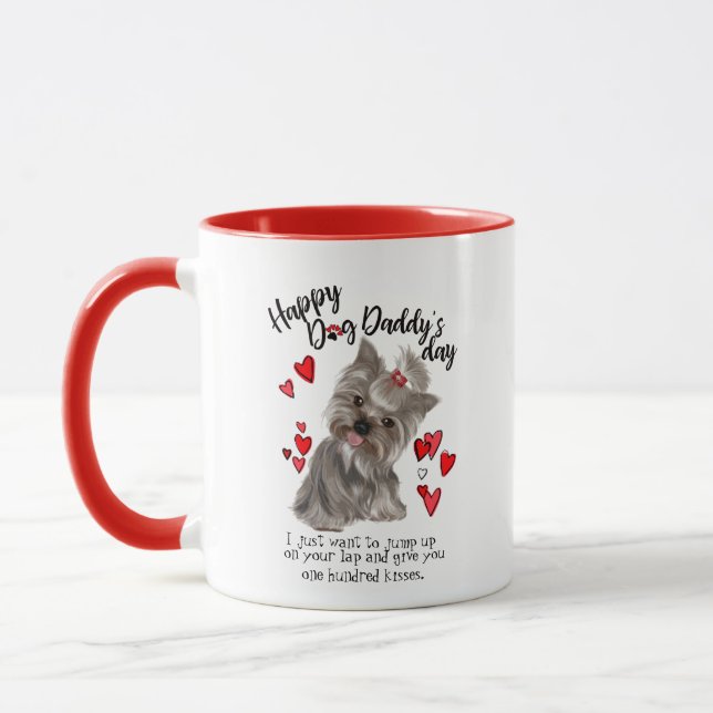 Happy Father's Day from your Yorkie Dog Mug (Left)