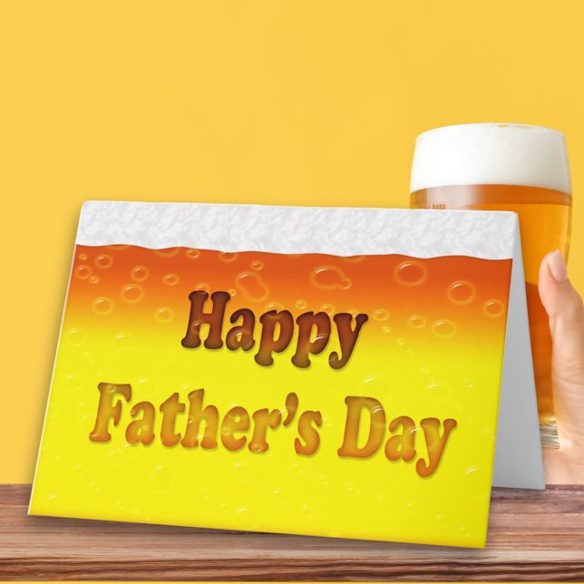 Happy Father's Day Fun Beer  Card (Creator Uploaded)