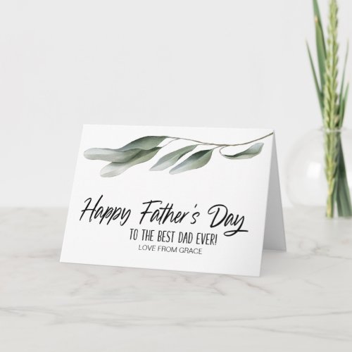 Happy Fathers Day Fun Gift for Dad from Children Card