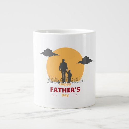 Happy Fathers Day Giant Coffee Mug