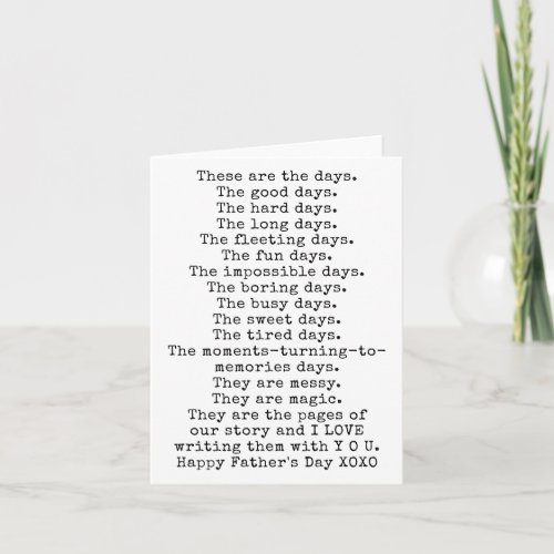 Happy Father's Day Gift Card