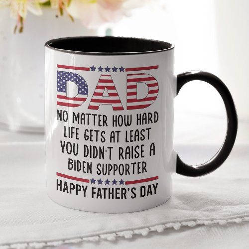 Happy Fathers Day Gift For Dad Funny Trump Mug