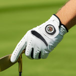 Happy Father's Day Gift for Dad Personalized Photo Golf Glove<br><div class="desc">Give a fun gift to your golf dad with our personalized photo golf glove! Customize with your own message arched across the top and names below for a special touch. A circular photo frame is featured on the glove with a stylish “Dad” script overlay. It’s the perfect gift for Father’s...</div>