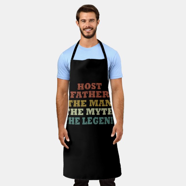 Happy fathers day gift ideas best host dad apron (Worn)