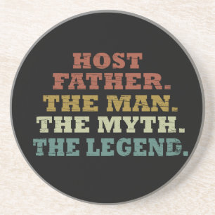 Happy fathers day gift ideas best host dad coaster