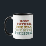 Happy fathers day gift ideas best host dad mug<br><div class="desc">"Host dad father the Man Myth Legend" is an original and funny graphic design for fathers with awesome typography font lettering, is a great gift idea for men, husbands, and grandpas, who will love this one-of-a-kind artwork—the best present for your wardrobe collection. If you like what you see, check out...</div>