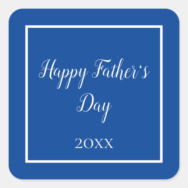 Happy Father's Day Gift Square Sticker (Front)