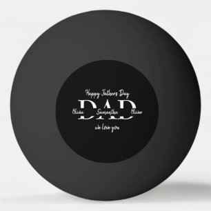 Happy Father's Day Gift with Kids' Names - Ping Pong Ball