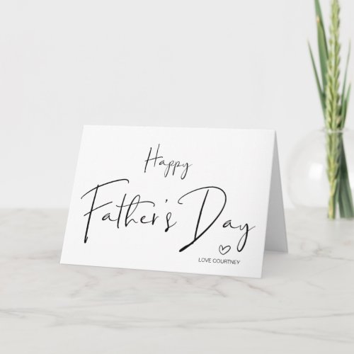 Happy Fathers Day Gifts for Dad from Children Card