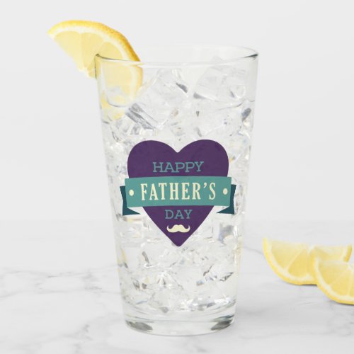 Happy Father's Day Glass