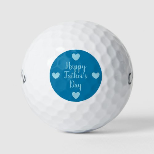 Happy Fathers Day golf balls