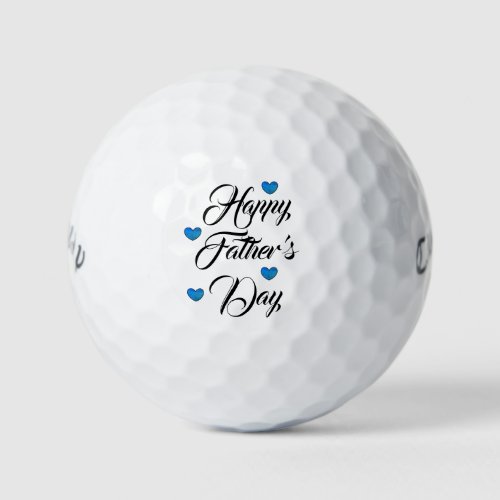 Happy Fathers Day golf balls by dalDesignNZ