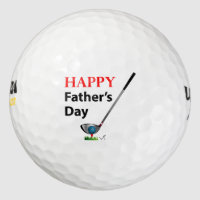 Happy Fathers Day Golf Cool Golf Balls