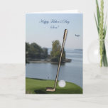 Happy Father&#39;s Day Golf Son Card - Customized at Zazzle