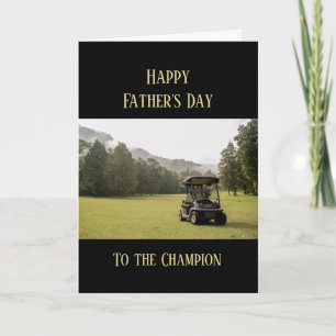 Happy Father's Day Golfer Golfing Golf Card