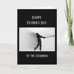 Happy Father's Day Golfing Golfer Golf Card