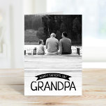 Happy Father's Day Grandpa Custom Photo Card<br><div class="desc">Affordable custom printed Father's Day card personalized with your photos and text. This cute design features bold text and a banner that reads "Happy Father's Day Grandpa" or you can customize it with your own special message. Add your personalized greeting on the inside. Use the design tools to change the...</div>