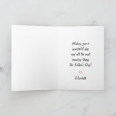 Happy Father's Day Grandpa! Modern Simple Greeting Card (Inside)