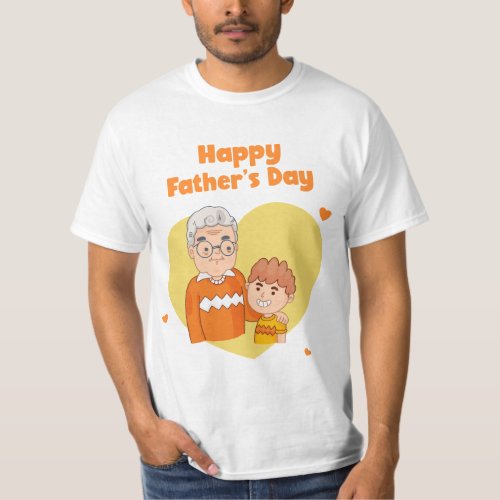 Happy fathers day grandpa old dad T_Shirt