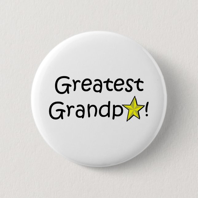 Happy Father's Day, Grandpa! Pinback Button (Front)