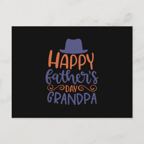 Happy Fathers Day Grandpa Postcard