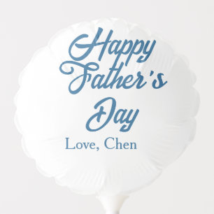 Happy father's day gray name love best Daddy ever  Balloon