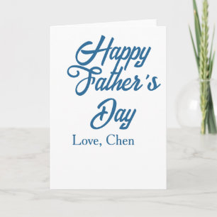 Happy father's day gray name love best Daddy ever  Card