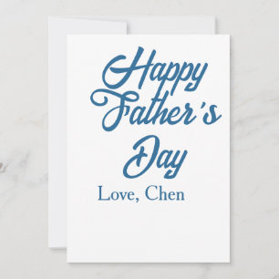 Happy father's day gray name love best Daddy ever  Invitation