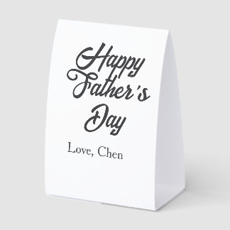 Happy father's day gray name love best Daddy ever Paper Table Tent