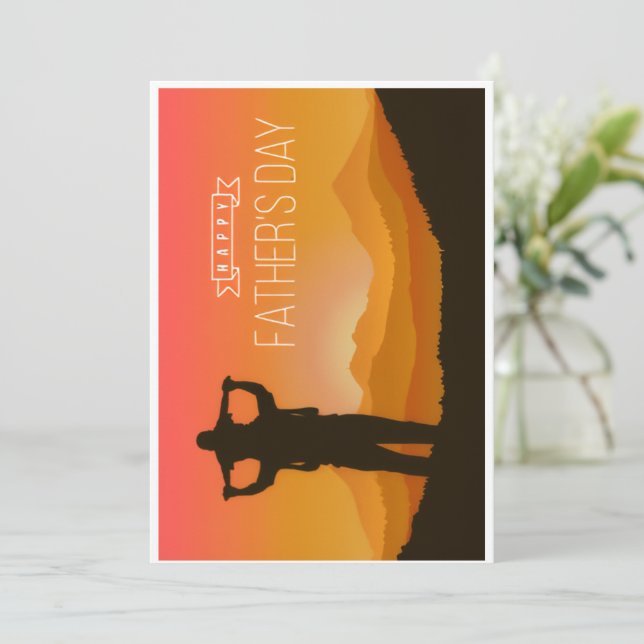 Happy Father's Day Greeting Card (Standing Front)