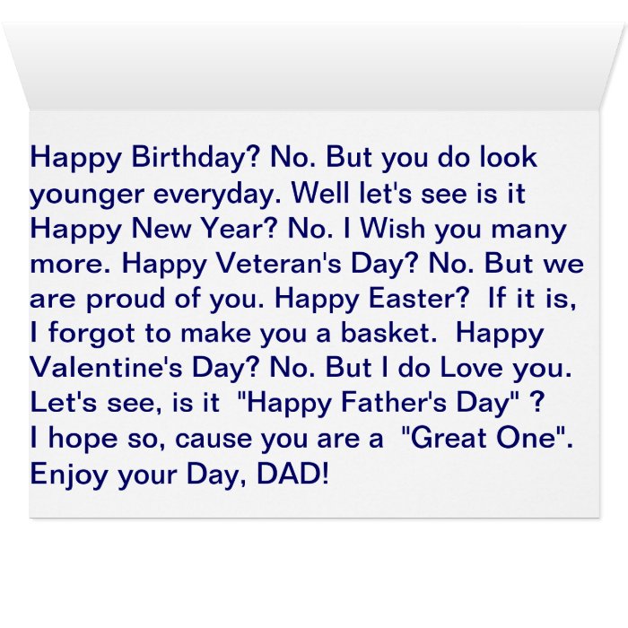 Happy Father's Day Greeting Card