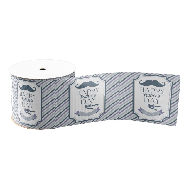 Happy Father's Day Grosgrain Ribbon (Spool)