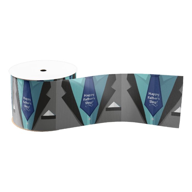 Happy Father's Day Grosgrain Ribbon (Spool)