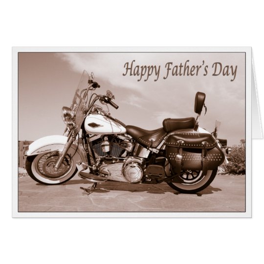 Download Happy Father's Day Harley Davidson Card | Zazzle.com