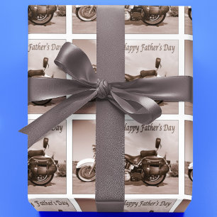 Happy Father's Day Harley Davidson Wrapping Paper