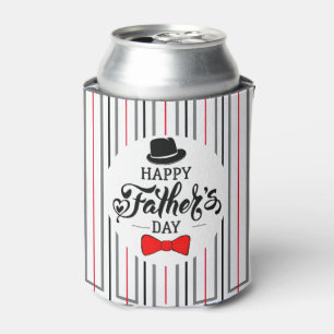 Happy Father's Day Hat And Tie Can Cooler