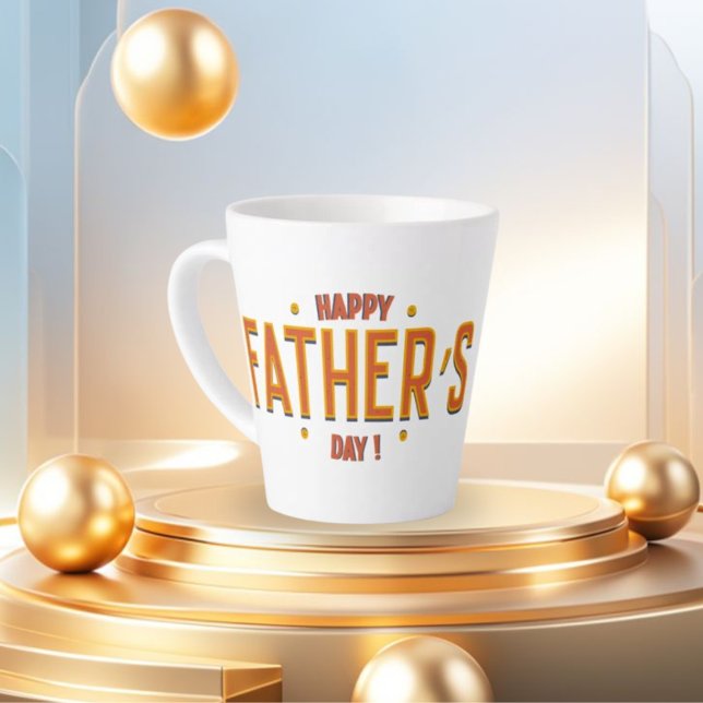Happy Father's Day – Heartfelt Gift for the World' Latte Mug (Creator Uploaded)