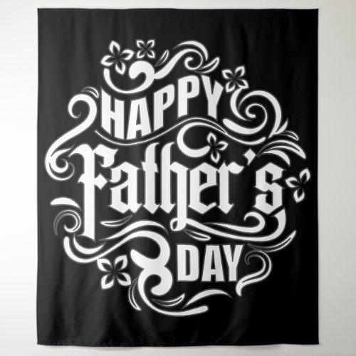 Happy Fathers Day holiday greeting school varsity Tapestry