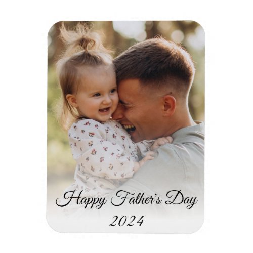 happy fathers day  holiday photo chic magnet