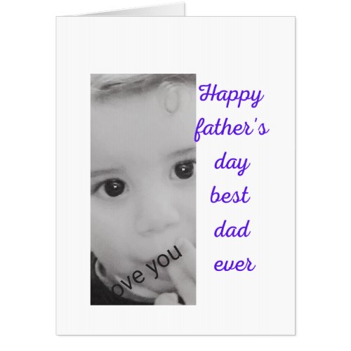 Happy father's Day HOLIDAYS card for best father,
