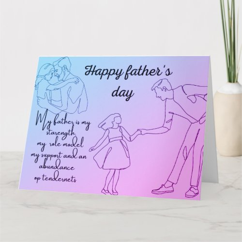 Happy fathers Day HOLIDAYS cards design best men