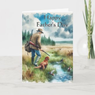 Happy Father's Day Hunting Greeting Card