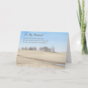 Happy Father's Day Husband, Old Prairie House #1H Card