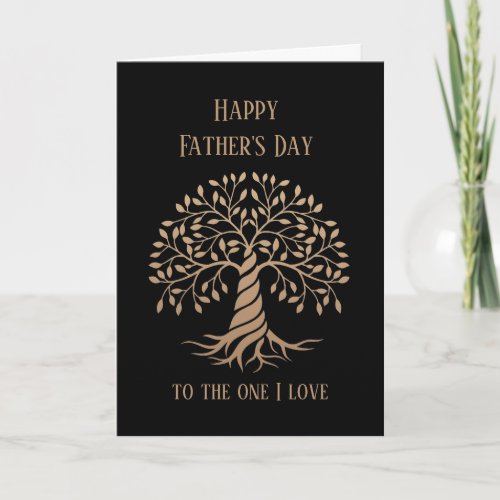 Happy Fathers Day Husband Strong Protective Loved Card