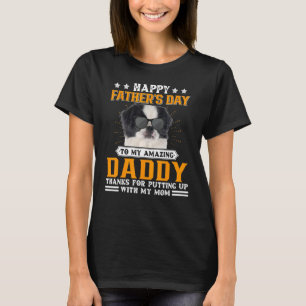 Happy Father's Day Japanese Chin Dog Dad  For Men T-Shirt