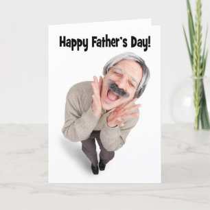 Happy Father's Day Laughing Dad Jokes Humor Holiday Card
