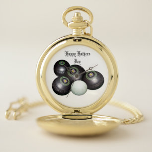 Happy Fathers Day Lawn Bowls, Pocket Watch