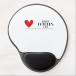 Happy Father's Day Love Heart Gel Mousepad<br><div class="desc">Brighten Dad’s desk with this Happy Father's Day Love Heart Gel Mousepad! This vibrant art print design features a charming love heart and heartfelt typography, perfect for Father’s Day or any day to celebrate a special parent. The ergonomic gel wrist rest ensures comfort during long work or gaming sessions, while...</div>